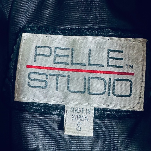 Pelle Studiio Vintage 80s Black Leather Trench Coat - Picture 7 of 7